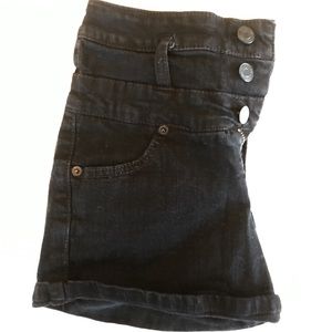 Mossimo Black High Rise Short Shorts